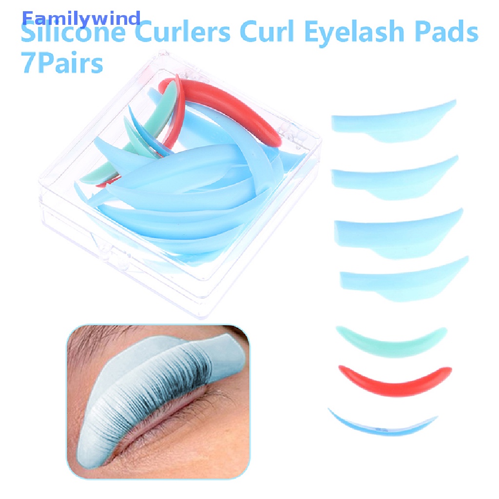 Set 7 Cặp Đệm Silicone Hỗ Trợ Uốn Mi Tiện Dụng