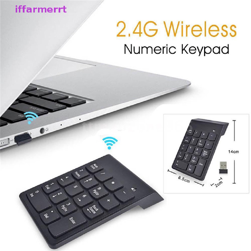 Bàn Phím Số 18 Phím Không Dây 2.4G Mini Kết Nối USB Cho PC Laptop