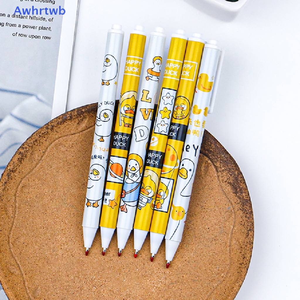 Bút Mực Gel Họa Tiết Vịt Hoạt Hình Dễ Thương Cho Học Sinh Mới
