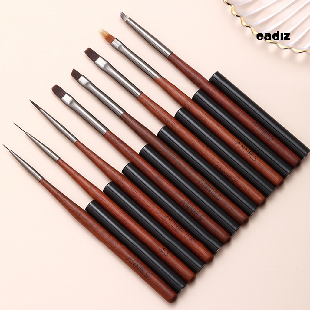 Cọ Vẽ Trang Trí Móng Tay Nghệ Thuật Bằng Lông Mềm Mại Không Phai Màu Có Thể Tái Sử Dụng