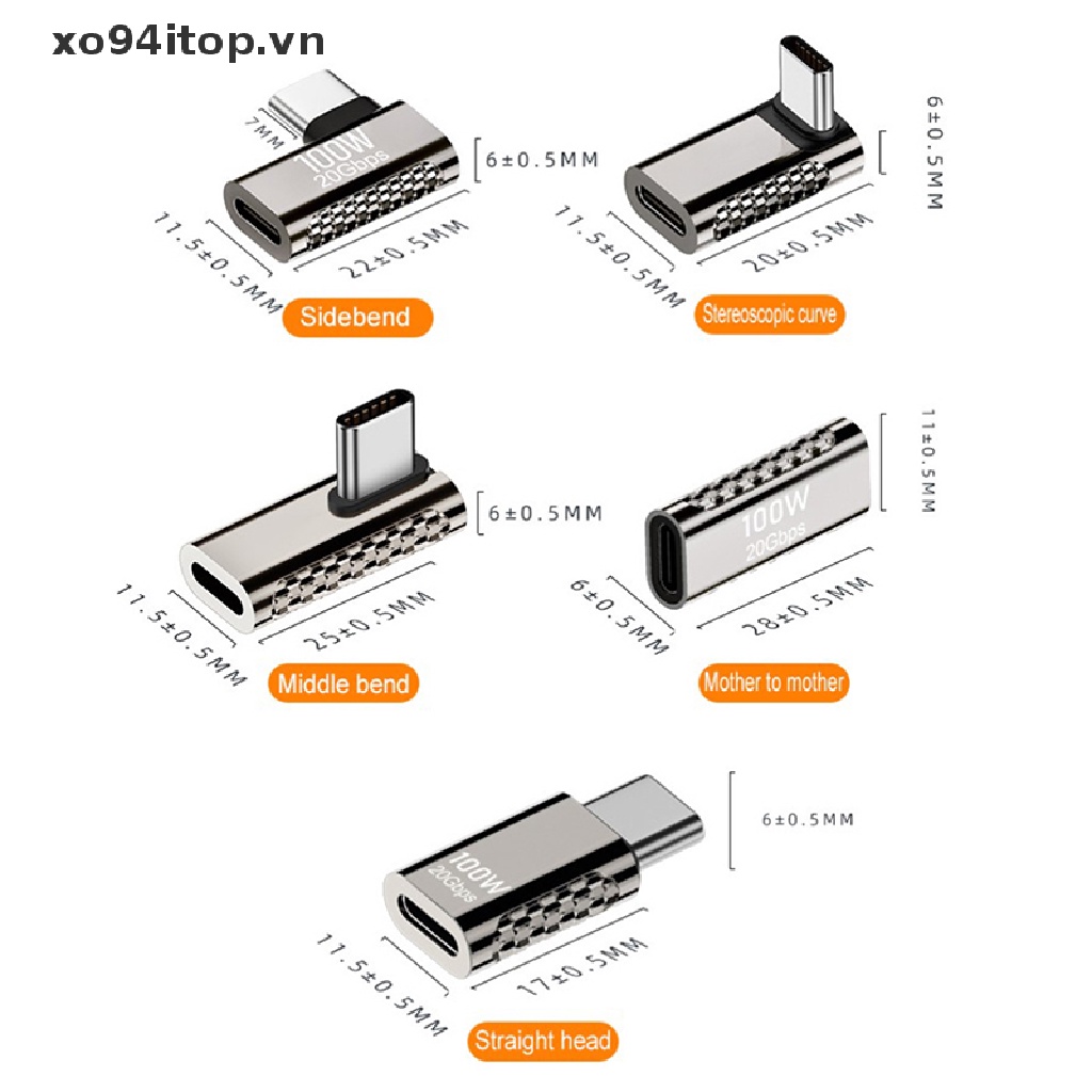 Bộ Chuyển Đổi XOITOP Type C 4.0 Sang USB Type C 100W 20Gbps Hỗ Trợ Âm Thanh / video 4K / 8K Cho Máy Tính Bảng PC
