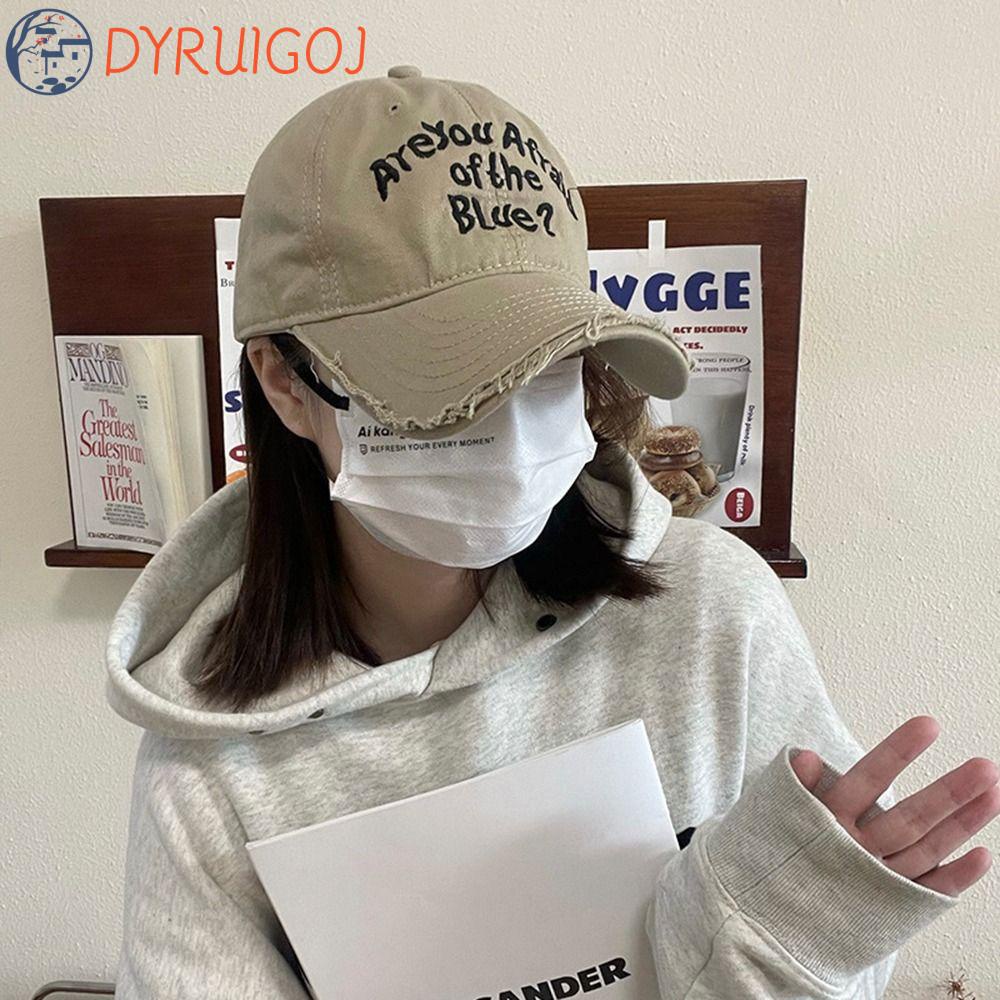 Mũ Lưỡi Trai Thêu Chữ Phong Cách Hàn Quốc Cá Tính Cho Nữ