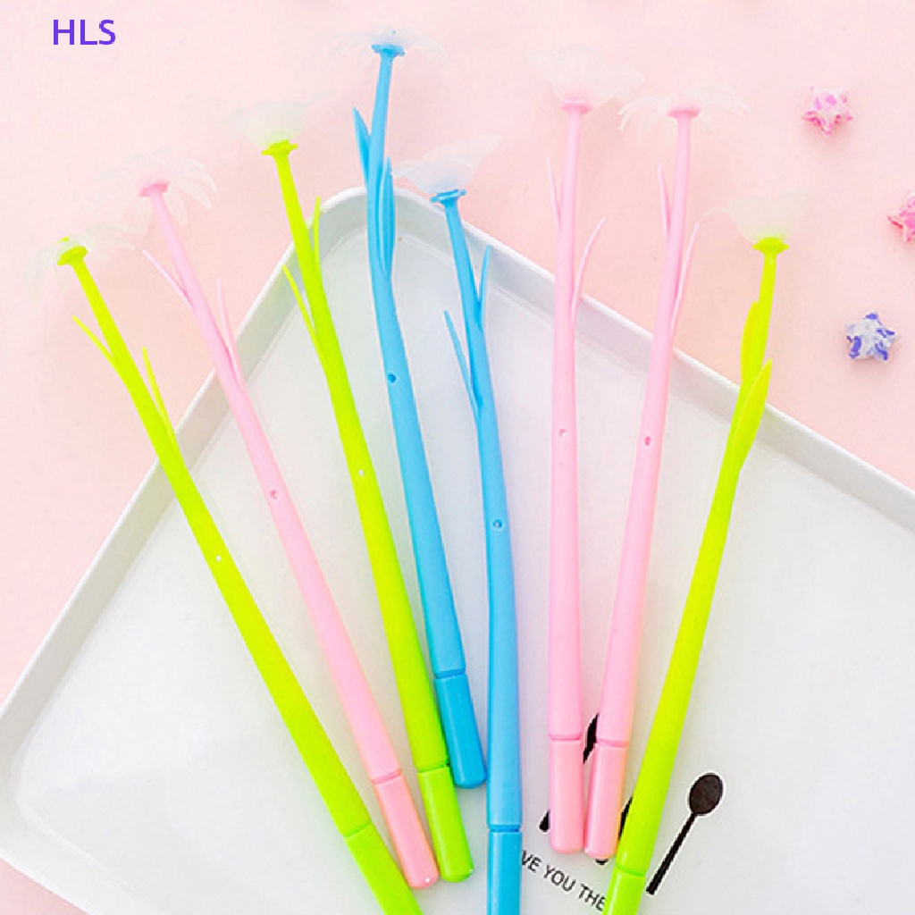 1 Cây Bút Mực Gel Bằng Silicone Hình Bông Hoa Thay Đổi Màu Sắc Sáng Tạo Dành Cho Học Sinh