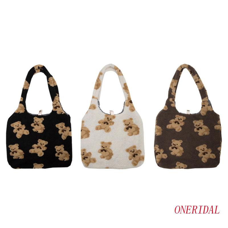 Túi Tote Đeo Vai Hình Gấu Bông Dễ Thương