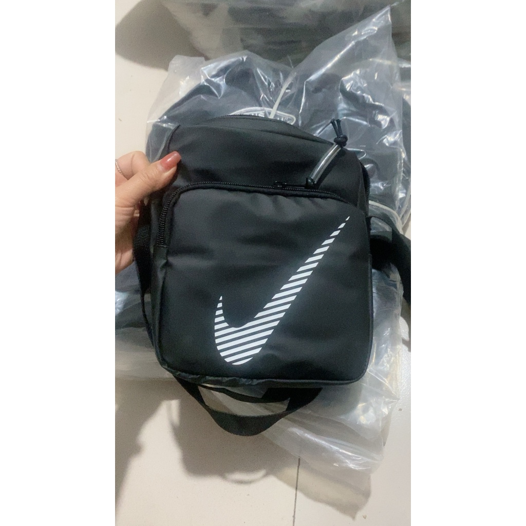 Túi đeo Chéo Nike Nam Nylon Túi đeo Vai Thể Thao Không Thấm Nước Hàn Quốc Cặp Vợ Chồng Giải Trí điện Thoại