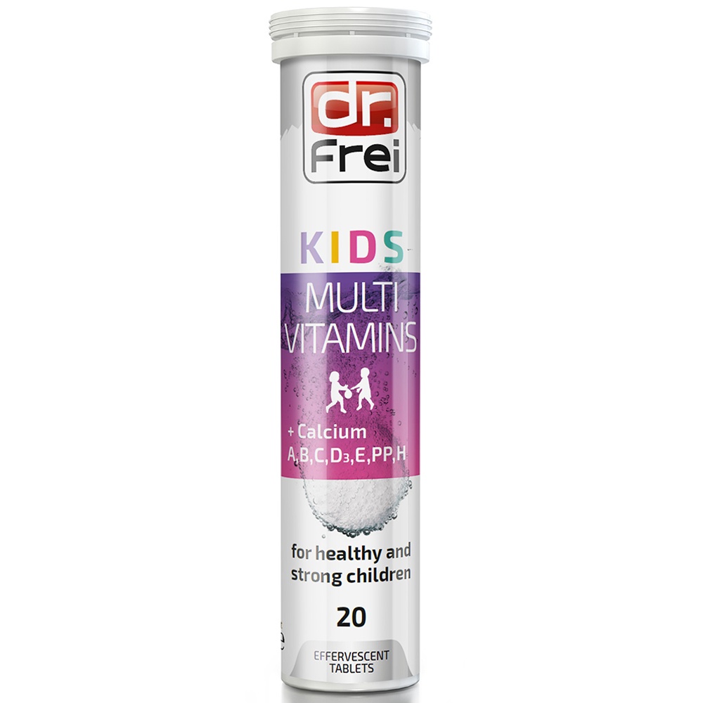 VIÊN SỦI DR.FREI KIDS MULTIVITAMINS + CALCIUM  - Dr.Frei
