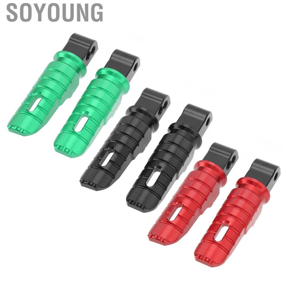 Soyoung Motorcycle Foot Pegs  Motorbike Footpegs Rear T6063 Aluminum Alloy for