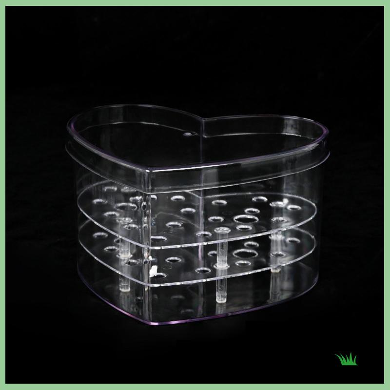 Hộp Hoa Acrylic Có Nắp Đậy Dùng Làm Đạo Cụ Chụp Ảnh Phù Dâu