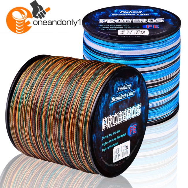 Cuộn Dây Câu Cá Pe Bện 4 Sợi 10-100lb Độ Bền Cao Dài 300m