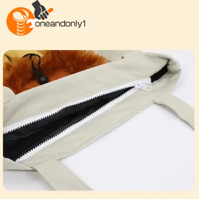 [COD] Túi Xách Du Lịch Thoáng Khí Kích Thước Nhỏ Gọn Thiết Kế Hình Sư Tử Hoạt Hình Dễ Thương Có Lỗ