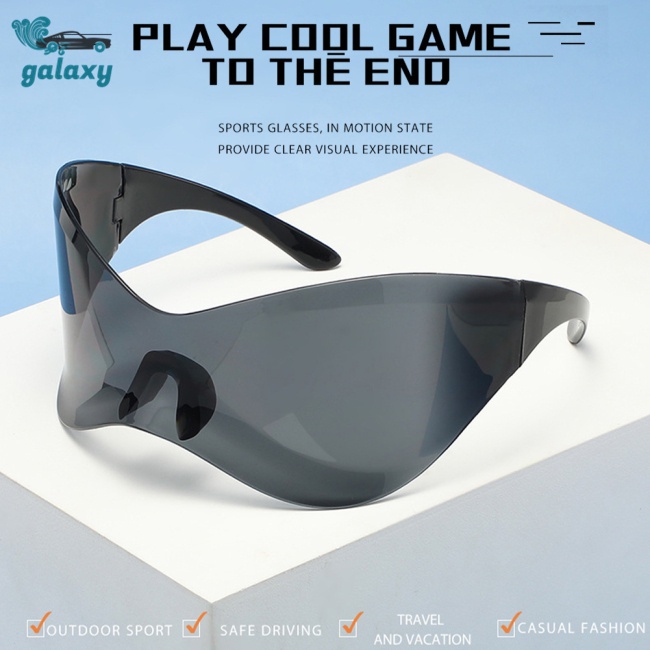 Galaxy 1 Cặp Kính Mát Y2k Chống Tia Uv400 An Toàn Cho Nam