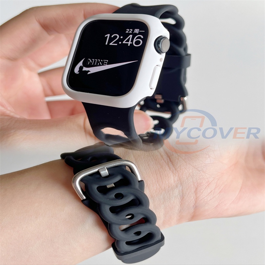 Ốp Bảo Vệ Hình Bánh Donut Dành Cho Đồng Hồ Thông Minh Series 7 6 SE 5 4 3 2 1 Size 41mm 45mm 44mm 42mm 40mm 38mm