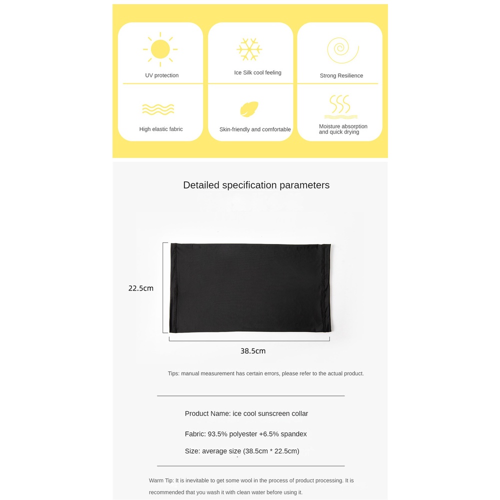 Tấm Che Nắng Bằng Lụa Mát Cho Mùa Xuân Và Mùa Hè Tấm Che Cổ Kỳ Diệu Mát Mẻ Và Thoáng Khí Độ Đàn Hồi Cao Và Tươi Mới Cho Học Sinh Đạp Xe