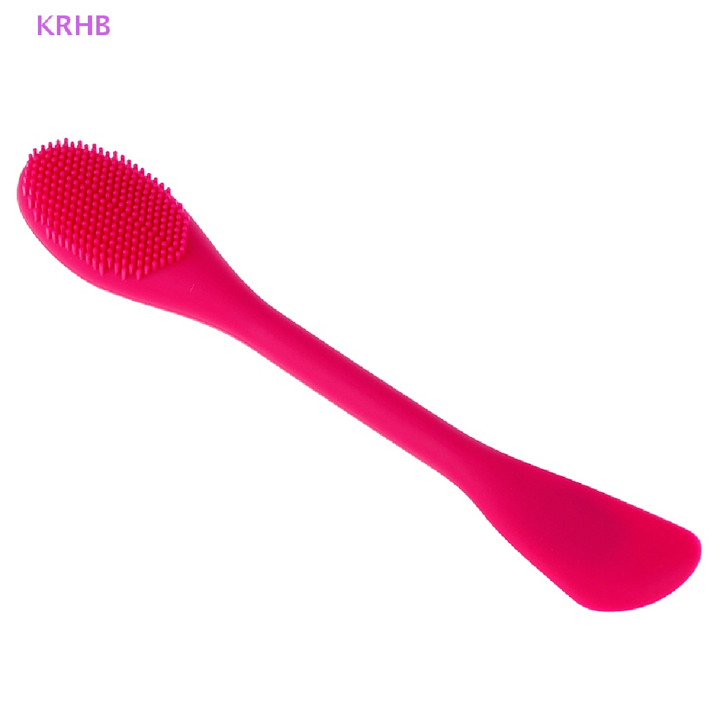 Bàn Chải Silicone Rửa Mặt Mát Xa Tẩy Tế Bào Chết KRHB Áo Thun Thiết Kế Mới Năng Động Thời Trang