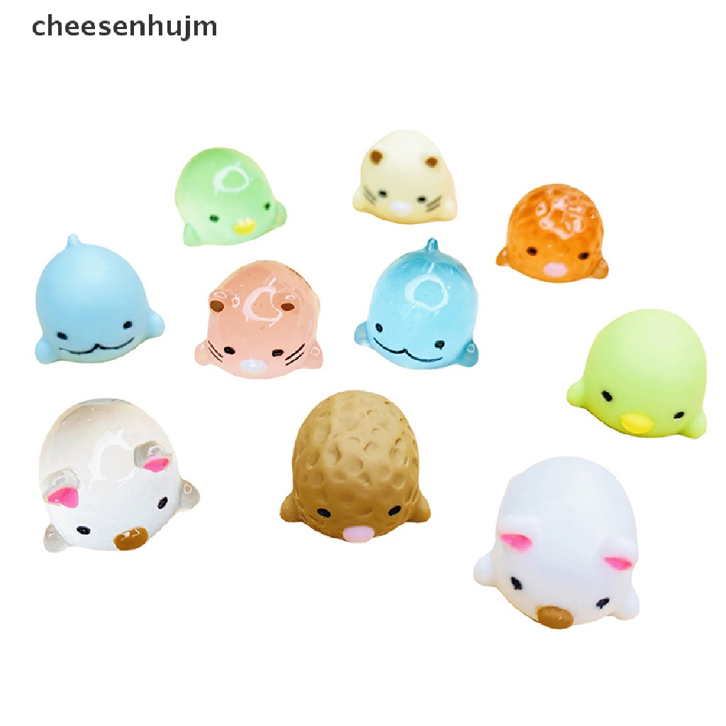 Set 2 Chú Vịt Mini Bằng Nhựa Phát Quang Trang Trí Tiệc Giáng Sinh