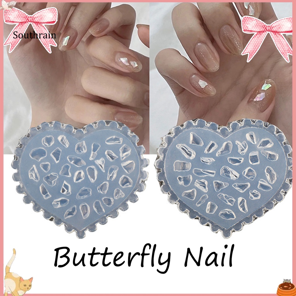 Khuôn Silicone Hình Trái Tim 3D Làm Móng Nghệ Thuật DIY