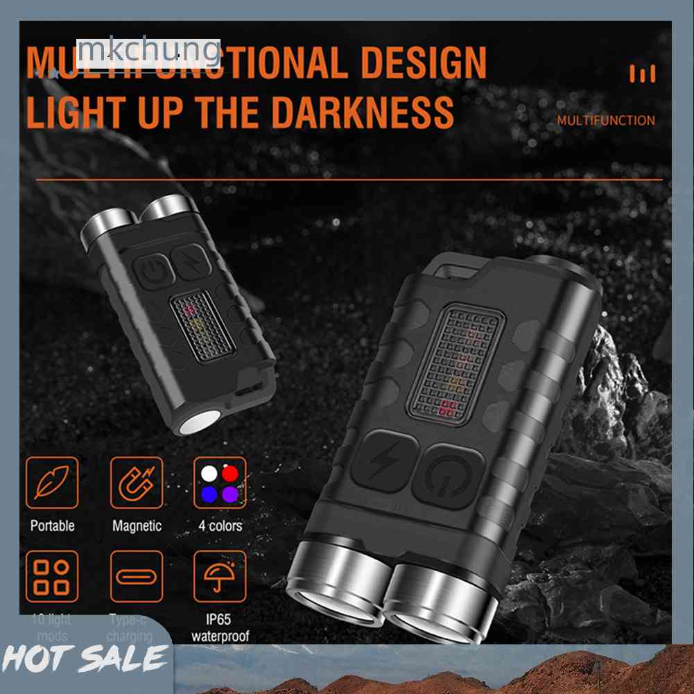 Đèn Pin LED 900lm XPG Hai Bóng Có Móc Khóa Màu Đen