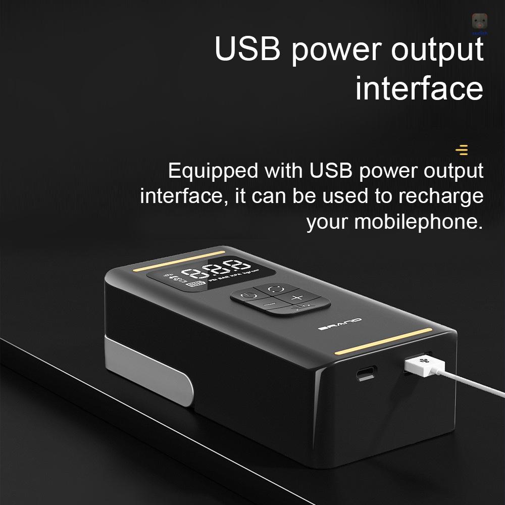 Máy Bơm Lốp Xe Hơi Cầm Tay Không Dây Đa Năng Có Màn Hình Hiển Thị Kỹ Thuật Số