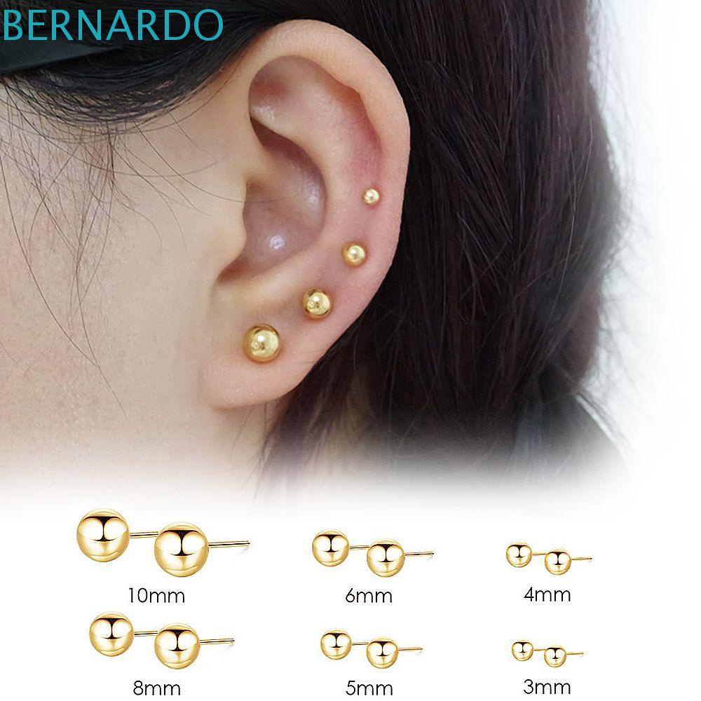 Khuyên Tai Quả Cầu Nhỏ Chất Liệu Thép Không Gỉ Sang Trọng