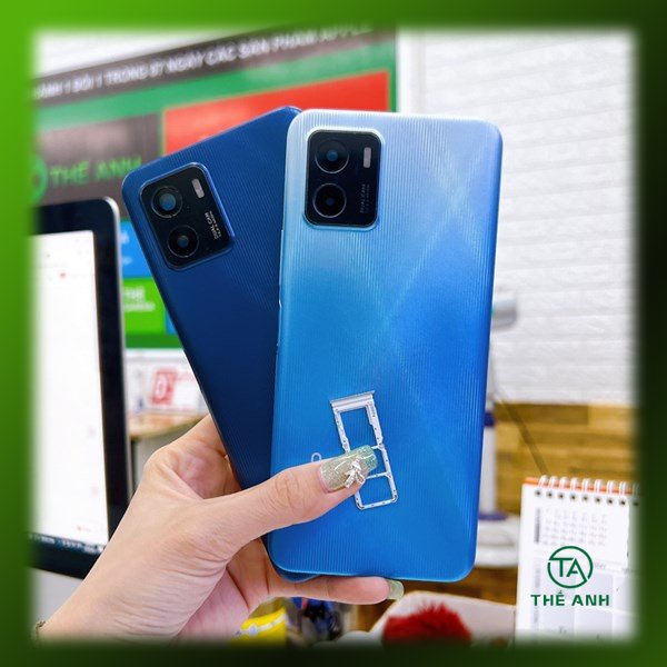Bộ vỏ Vivo Y15s / Y15a ( có khay sim,chưa bao gồm nút vân tay) zin nấu máy đẹp chuẩn hàng như hình.