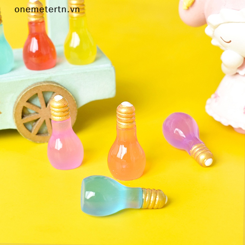 Set 5 Bóng Đèn Nhỏ Màu Dạ Quang Dùng Trang Trí Nghệ Thuật / Làm Trang Sức DIY