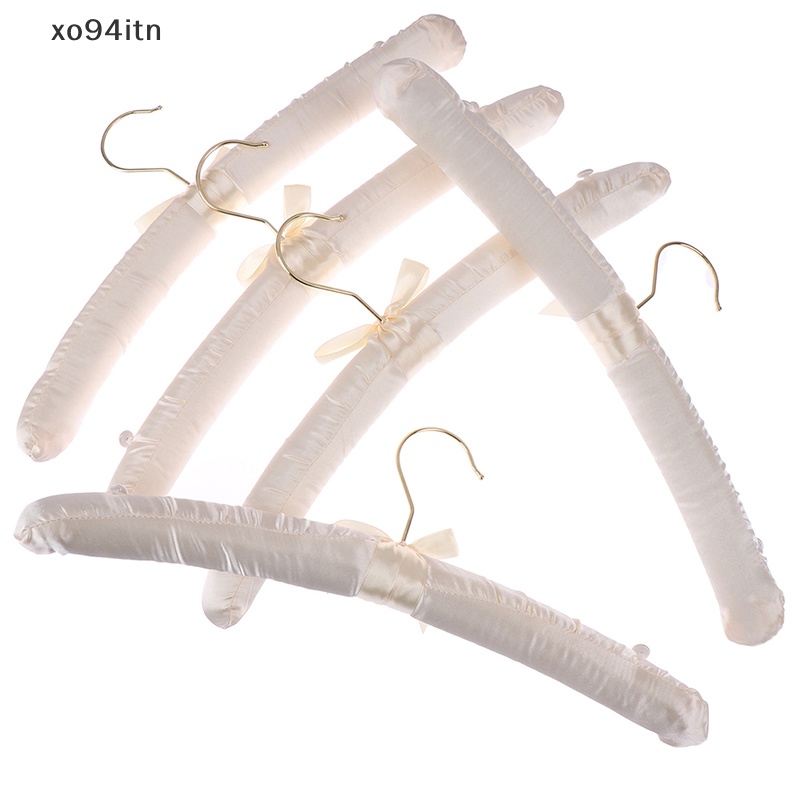 Tn Set 5 Móc Treo Quần Áo Cô Dâu Có Đệm Sa Trắng 38cm n