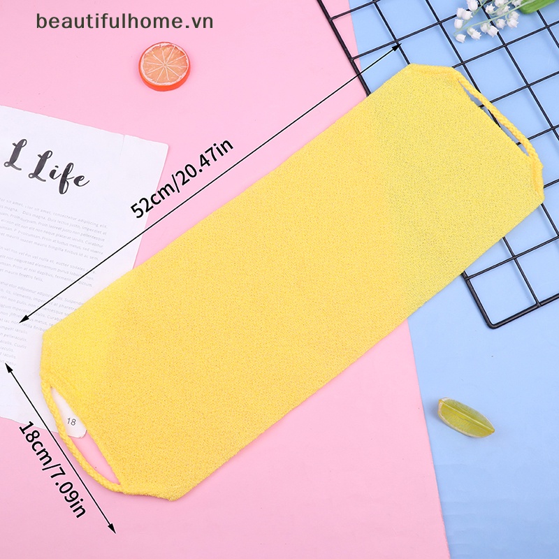 1 Khăn Tắm Tẩy Tế Bào Chết Bằng Nylon Cho Da Lưng / Cơ Thể