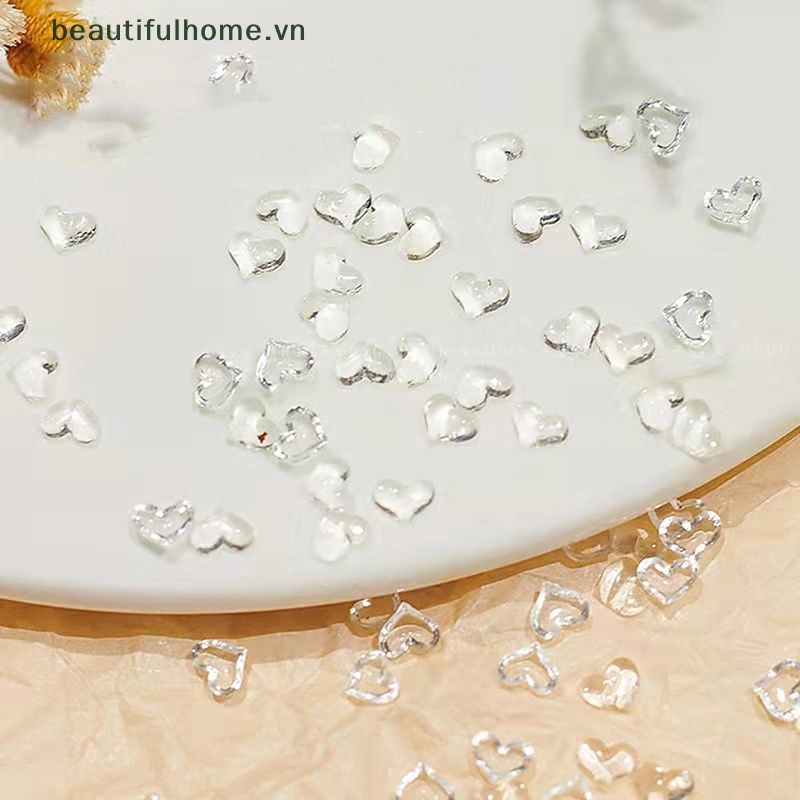 Set 100 Hạt Đá 3D Bằng Nhựa Dùng Trang Trí Móng Tay Nghệ Thuật DIY