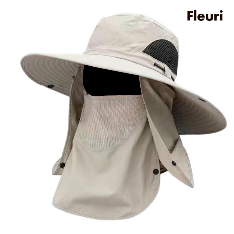 Mũ Câu Cá / Đi Biển Có Tấm Che Cổ Có Thể Tháo Rời Unisex