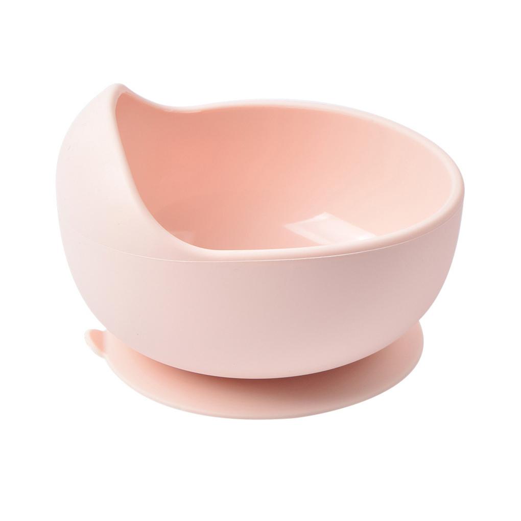 Bộ Tô &amp; Muỗng Ăn Bằng Silicone Không BPA Chống Nước Có Giác Hút Cho Trẻ Em