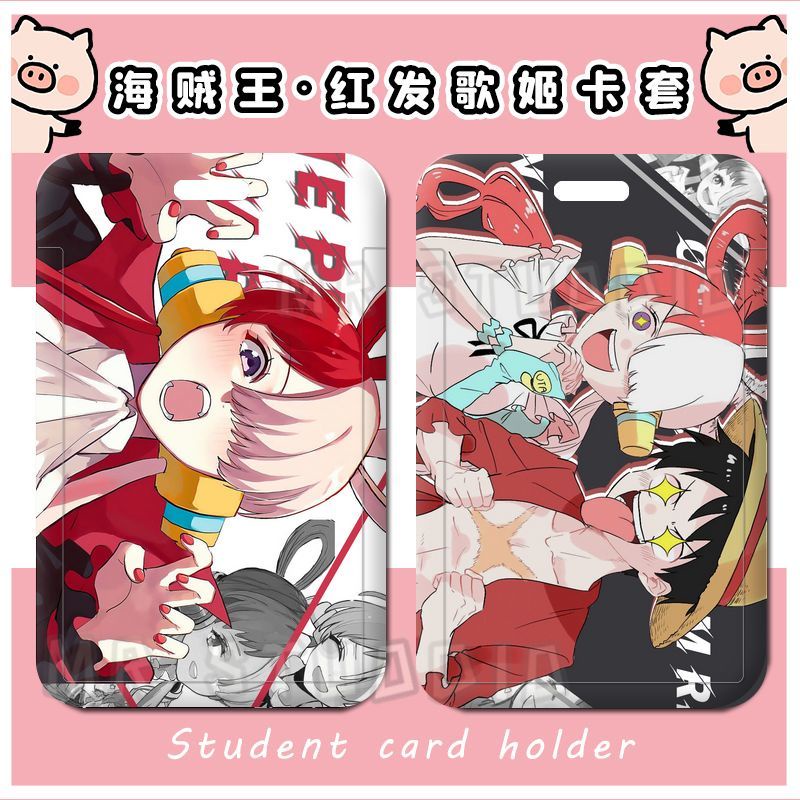 Ốp Điện Thoại Chống Nước Đựng Thẻ Id Thẻ Danh Thiếp Hình One Piece Dành Cho Học Sinh