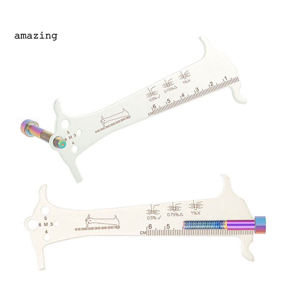 Thước Đo Dây Xích Xe Đạp 3 Trong 1 Kèm Móc Tiện Dụng