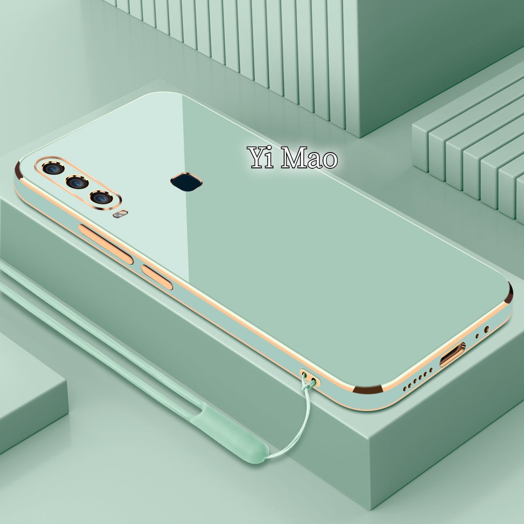 Ốp Điện Thoại Mạ Bóng Có Dây Đeo Cho Vivo 1915 1916 V1928A 1814 1815 1933 1919 1915 1907 1920 1611