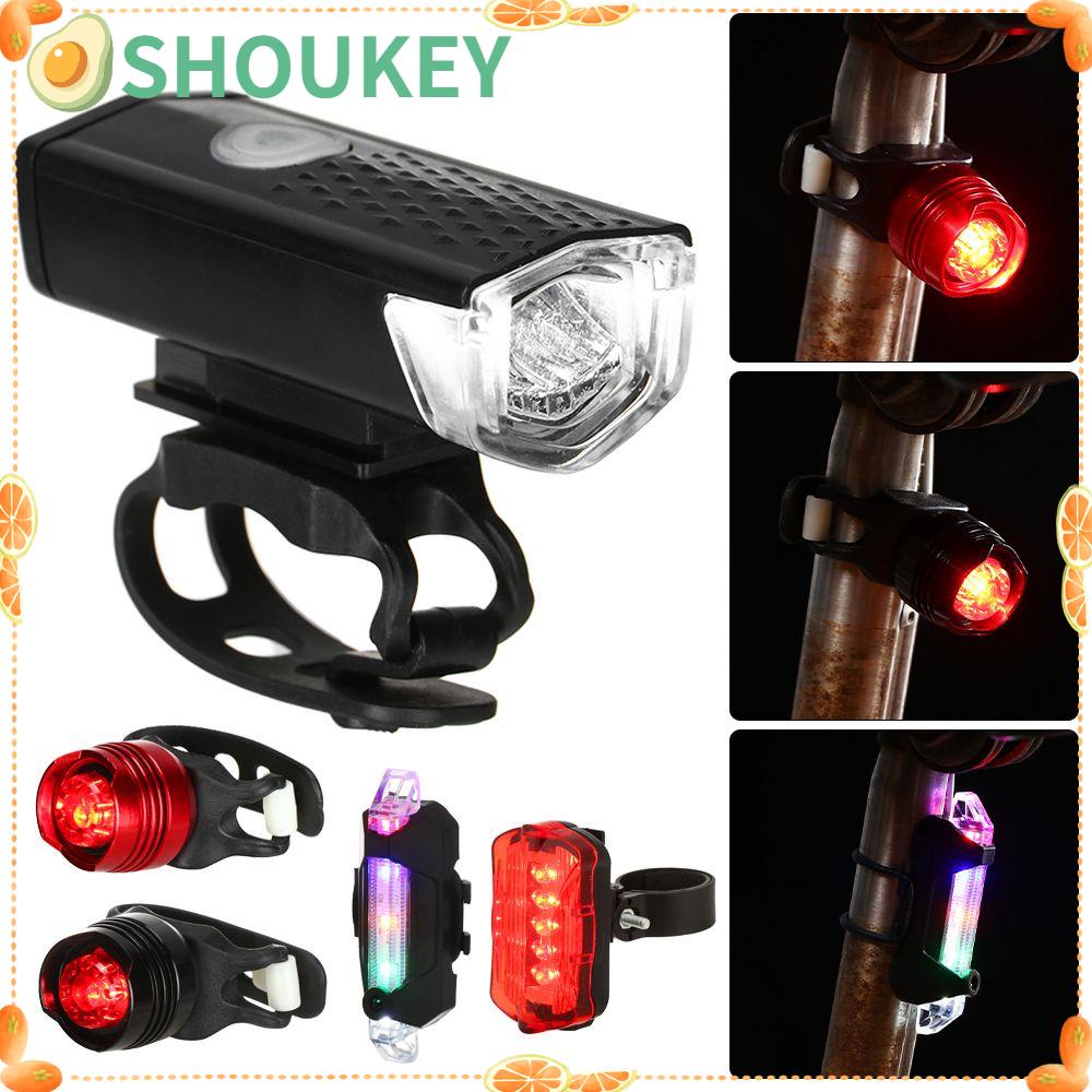Đèn Pha LED SHOUKEY 3 Chế Độ Kèm Sạc USB Tiện Dụng Cho Xe Đạp