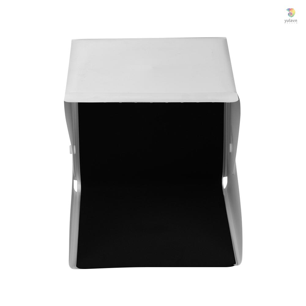 Hộp Đèn LED yula 6000K Mini Có Thể Gập Lại Kèm Nền Trắng Đen Hỗ Trợ Chụp Ảnh Cho Studio
