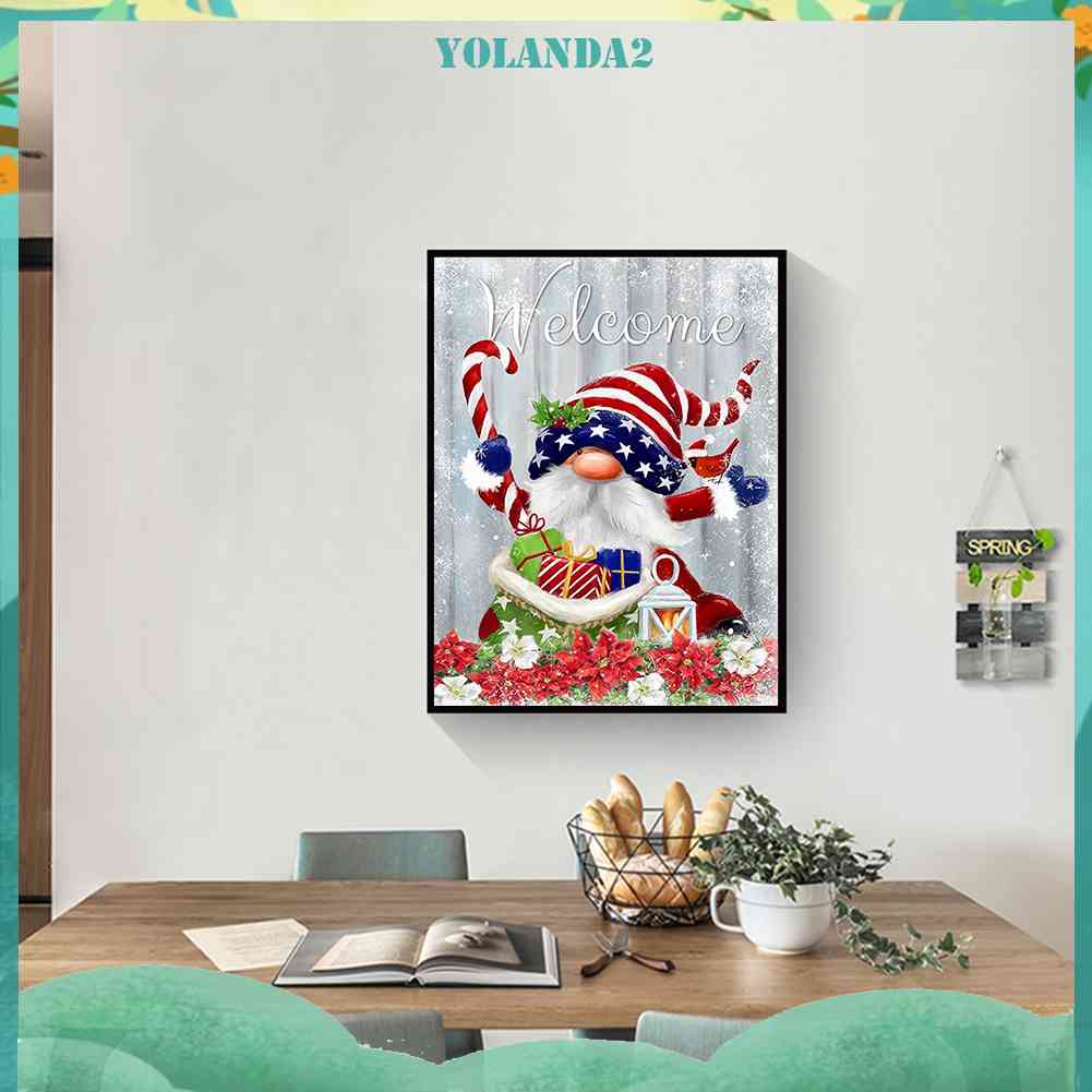 Tranh Đính Đá Kim Cương Toàn Bộ 5D DIY Hình Vẽ Giáng Sinh