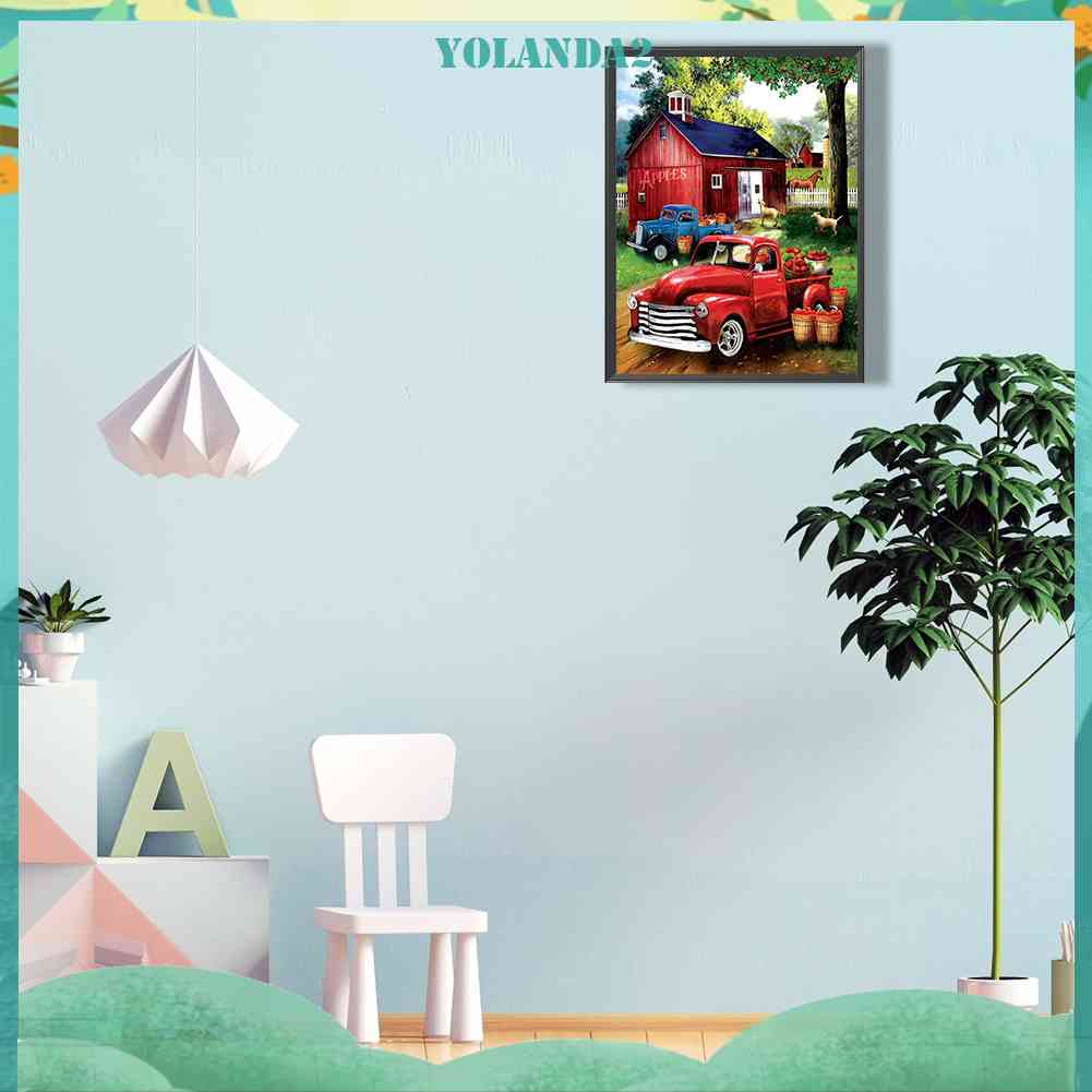 Tranh Đính Đá Kim Cương Toàn Bộ 5D DIY Hình Vẽ Xe Hơi