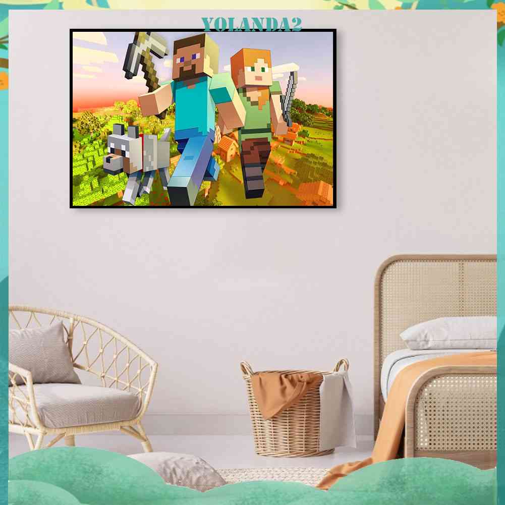 Bộ Tranh Đính Đá 5D Toàn Diện Họa Tiết Máy Tính Độc Đáo DIY