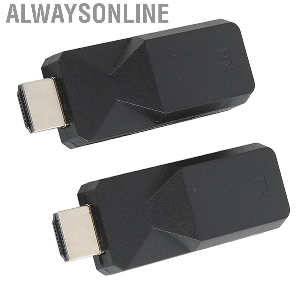 Alwaysonline HD Multimedia Interface Adapter  Plug and Play RJ45 To Extender 165ft Cat5 Cat6 Ethernet for Data Control Centers Homes