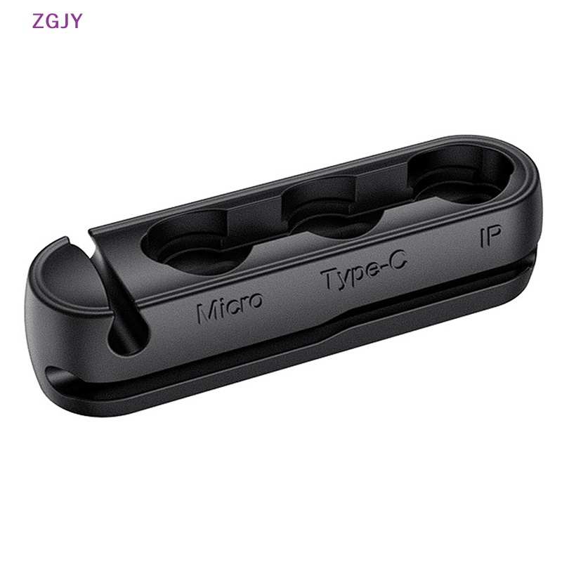 Hộp Nam Châm Đựng Dây Cáp Sạc Màu Đen Mới