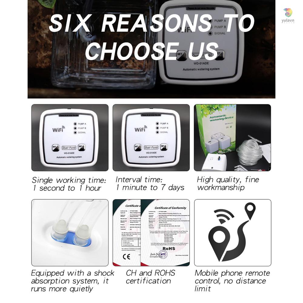 Thiết Bị Tưới Nước Tự Động Thông Minh Kết Nối WIFI Điều Khiển Từ Xa Cho Sân Vườn