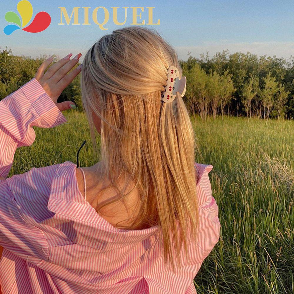 Kẹp Tóc Quả Cherry Thanh Lịch Cho Nữ|Màu Sắc Cà Phê Cherry Xinh Xắn Chất Lượng|Phụ Kiện Trang Trí Tóc Màu Trắng Đen Nhiều Màu Sắc