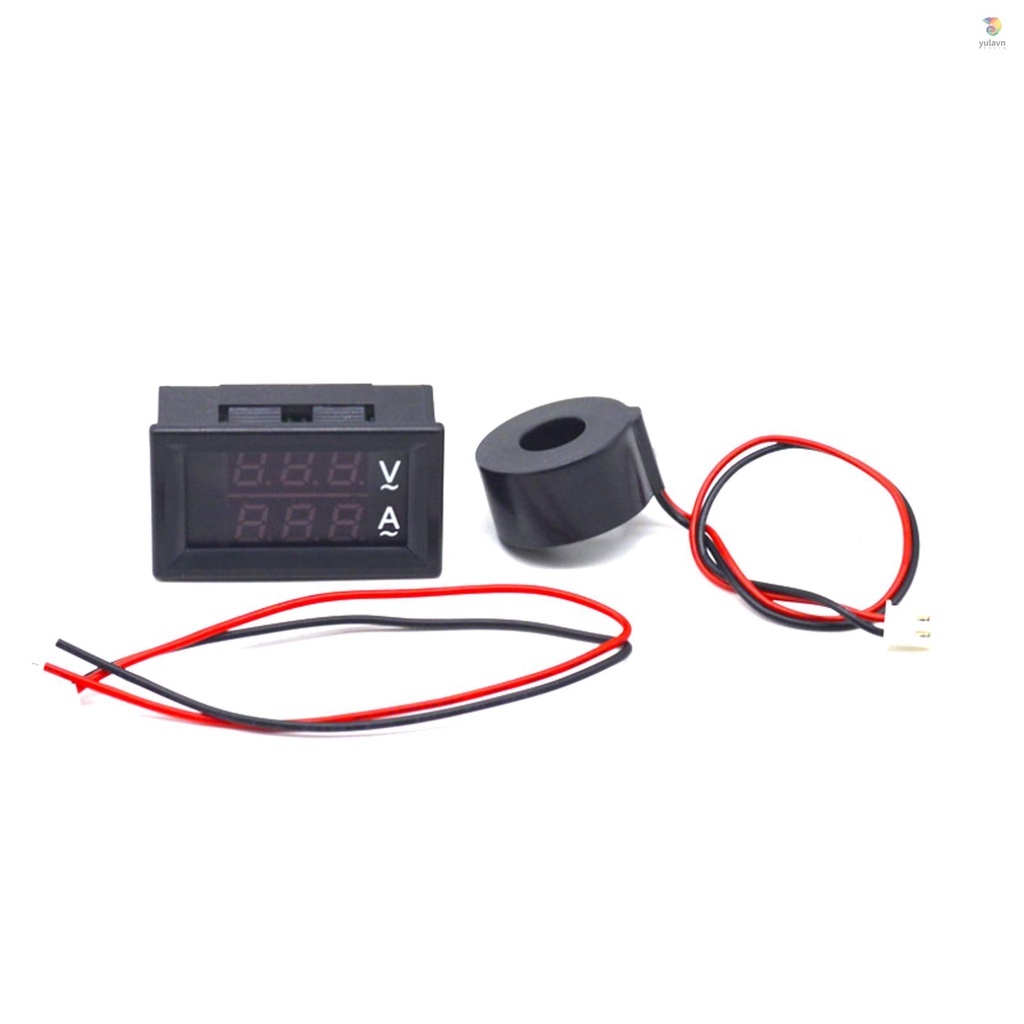 Vôn Kế Kỹ Thuật Số yala) Hai Màu Xanh Dương Và Đỏ Có Màn Hình Led Hiển Thị Điện Áp