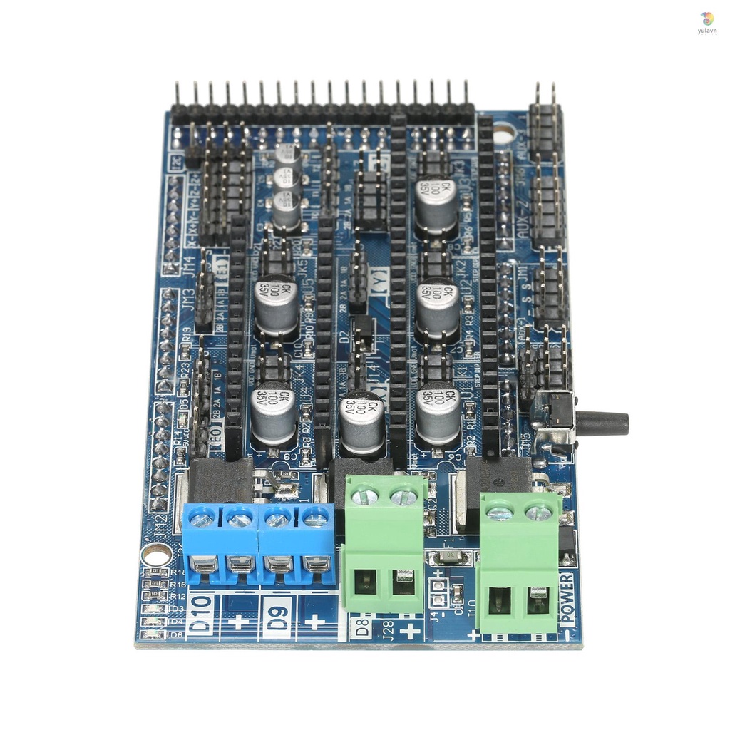 Bảng Mạch Điều Khiển Ramps 1.6 Ramps 1.5 4 Lớp Kèm Tản Nhiệt Cho Máy In 3D
