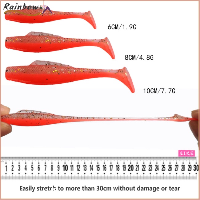 Mồi Câu Cá Mềm Co Giãn Đa Năng 6cm / 8cm / 10cm