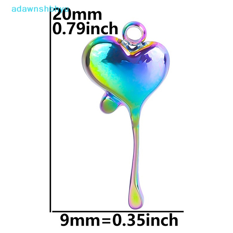 Set 2 Mặt Dây Chuyền Hình Trái Tim Bằng Thép Không Gỉ Cho Nam Nữ