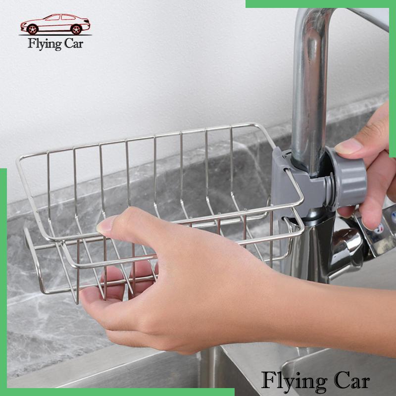 Giá Đỡ Bằng Thép Không Gỉ Để Bọt Biển Rửa Chén Tiện Lợi Dành Cho Bồn Rửa Nhà Bếp Phòng Tắm Lzdjf