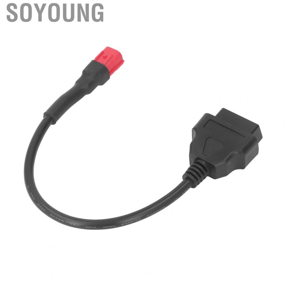 Soyoung OBD2 Diagnostic Cable  Long Lasting 6 Pin To 16 Pin Plug and Play Heat Resistant Diagnostics  Cable Rubber  for Vehicles