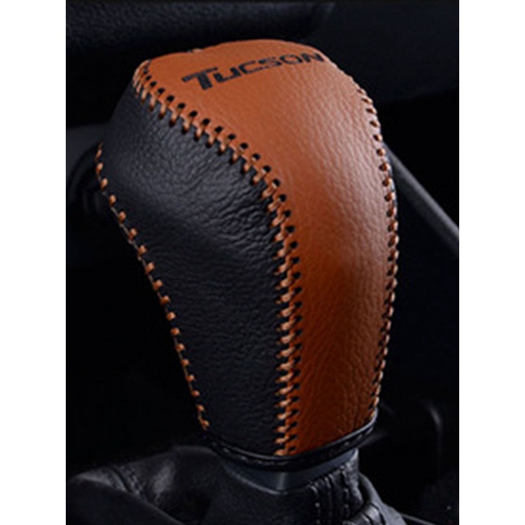 Vỏ Bọc Cần Số Xe Hơi Bằng Da Thật Cho Hyundai Tucson 2015 2016 2017 2018