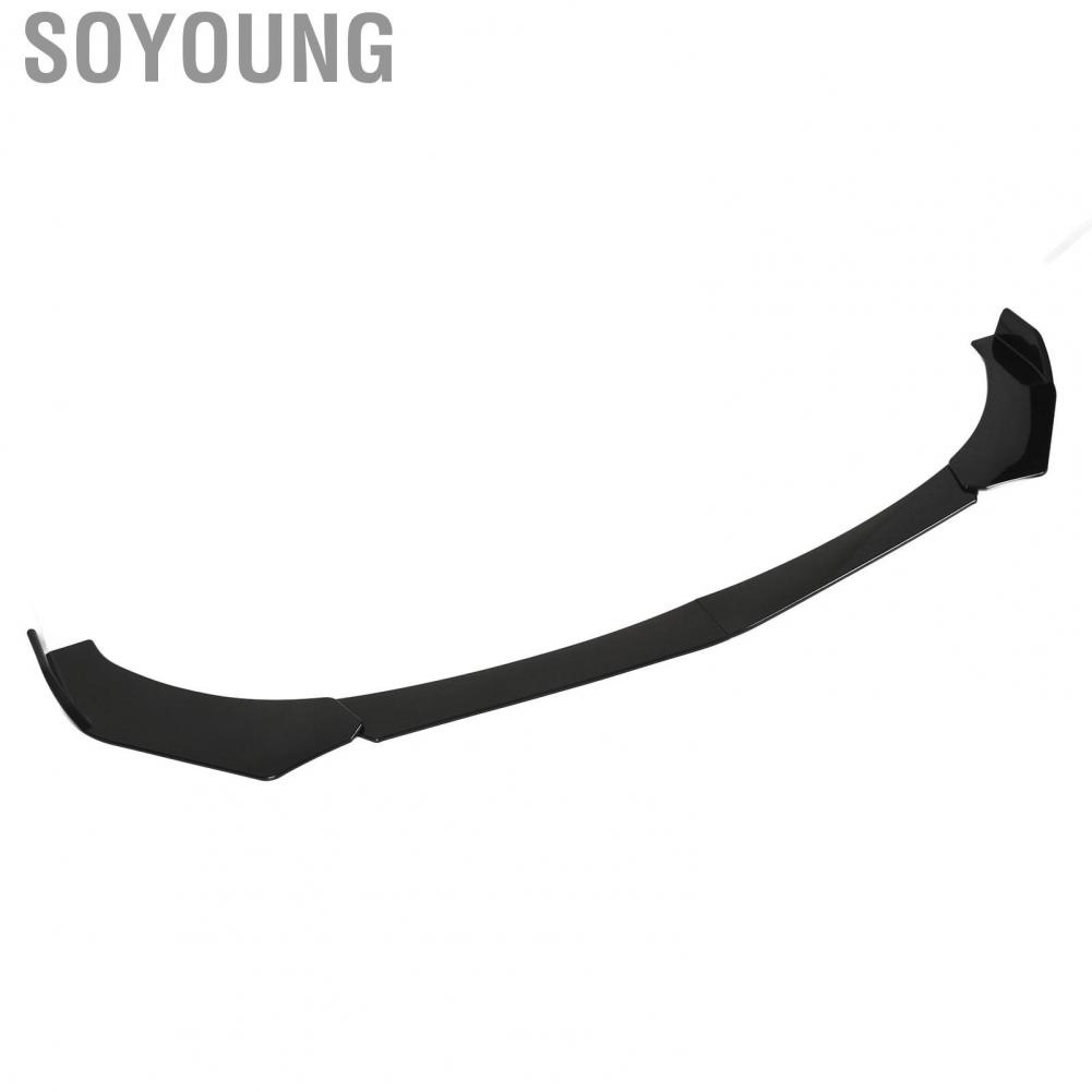 Soyoung Front Bumper Chin Spoiler  Reduce Windage Solid Car Font Bumper Lip Spoiler  Rust Durable Impact Resistant 4PCs  for Car